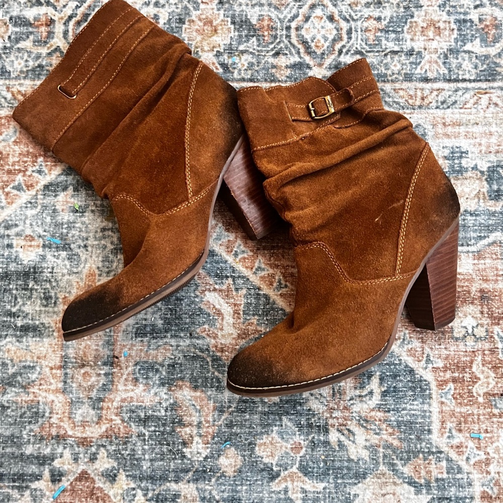 Zodiac Brown Suede Ankle Boots